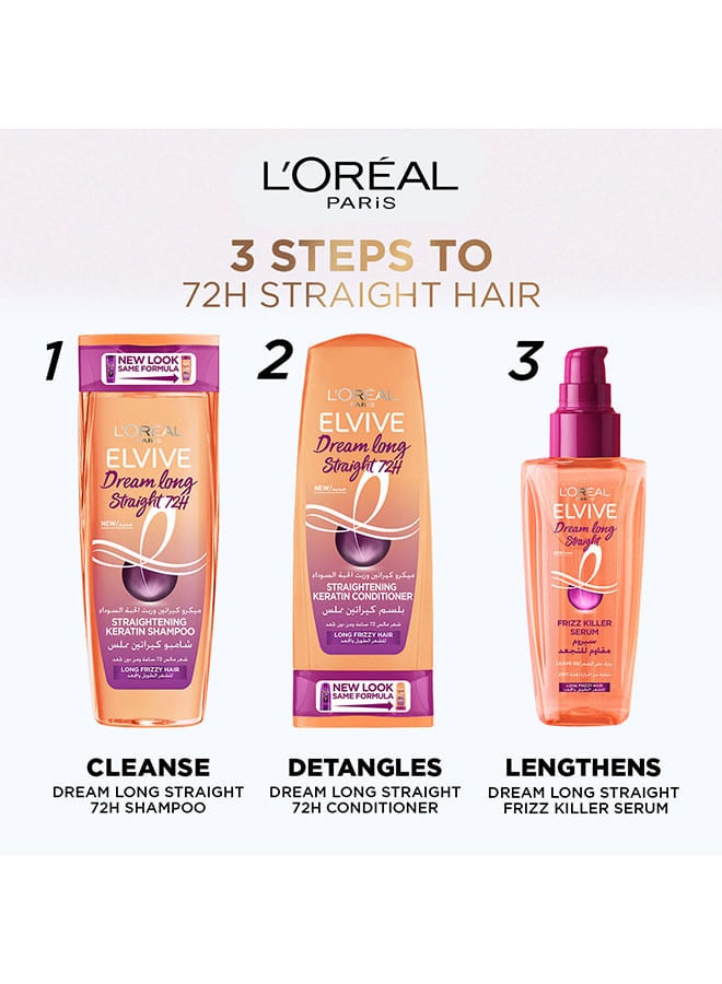 L'OREAL PARIS - L'Oreal Paris Elvive Dream Long Straight Frizz Killer Serum Orange 100.0ml - Image 1