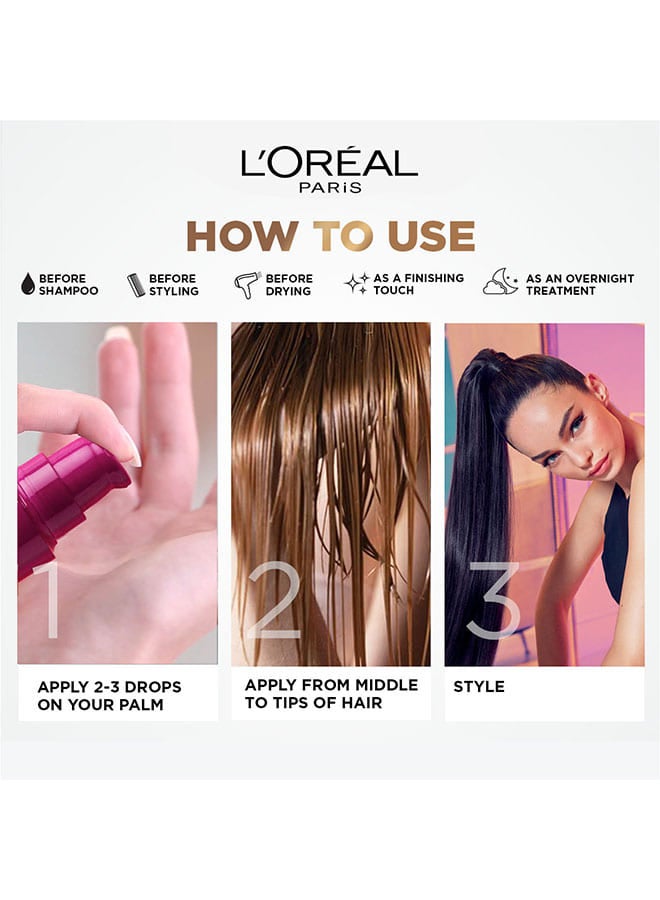 L'OREAL PARIS - L'Oreal Paris Elvive Dream Long Straight Frizz Killer Serum Orange 100.0ml - Image 1