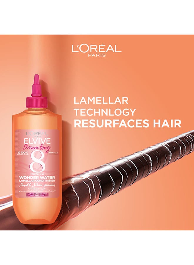 L'OREAL PARIS - Elvive Dream Long Wonder Water Lamellar Conditioner Damaged Hair 200ml - Image 1