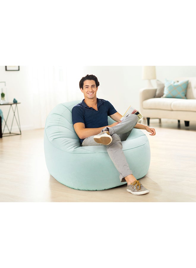 INTEX - Beanless Bag Inflatable Chair - Pink and Blue Assortment Pink/Blue 112x104x74cm - Image 1