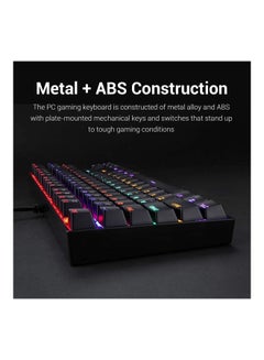 REDRAGON Kumara K552-RGB Arabic & English Tenkeyless Compact Mechanical Gaming Keyboard With Tactile Blue Switches - 88 Anti Ghosting Backlit Keys, 19 Lighting Modes  - Image 5