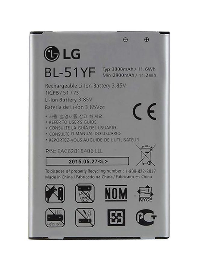 LG 3000.0 mAh Typ 3000 mAh / Min 2900 mAh Rechargeable Battery BL-51YF Multicolour