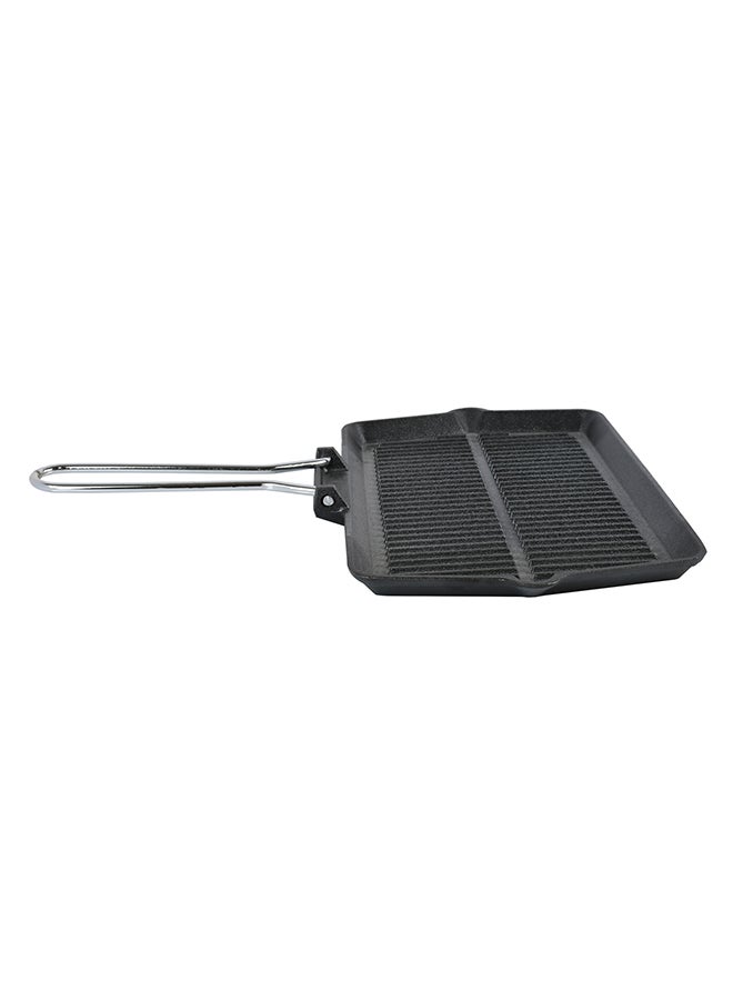 Prestige Cast Iron Chargriller Black/Silver 35cm  - Image 3
