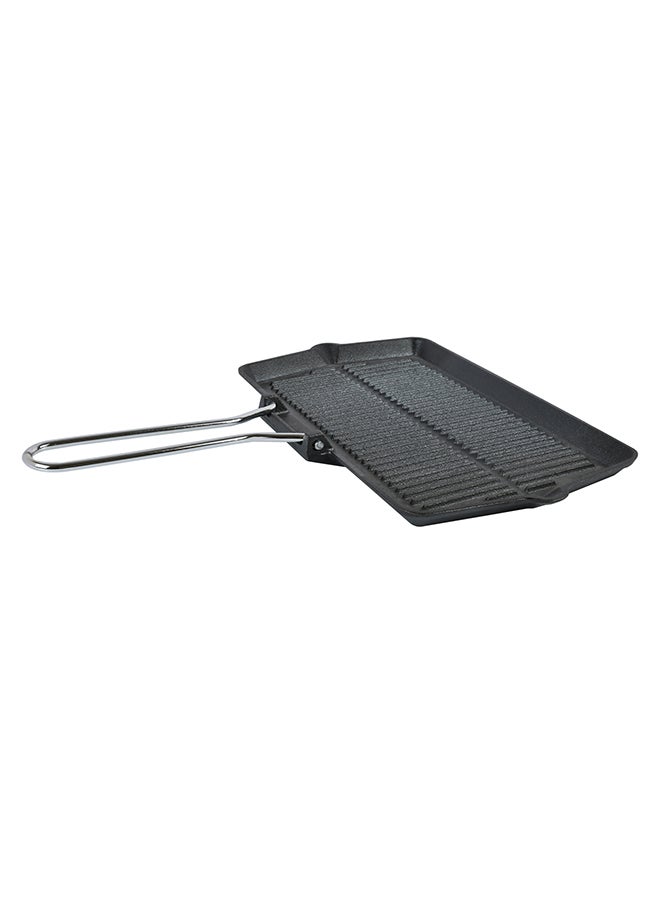 Prestige Cast Iron Chargriller Black/Silver 35cm  - Image 4