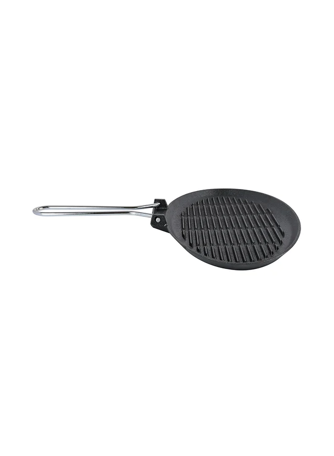 Prestige Cast Iron Oval Char Griller Black 35cm