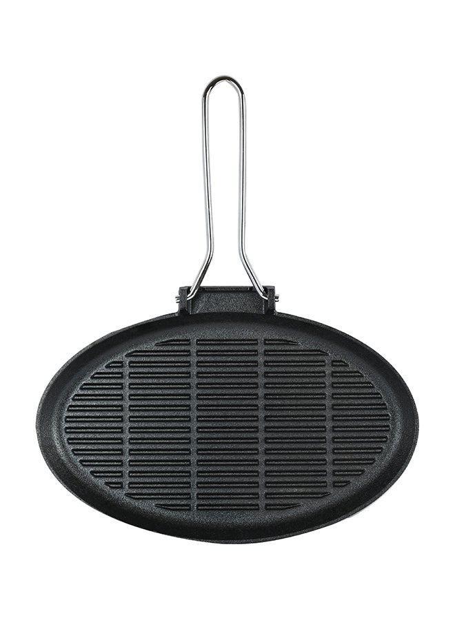 Prestige Cast Iron Oval Char Griller Black 35cm  - Image 1