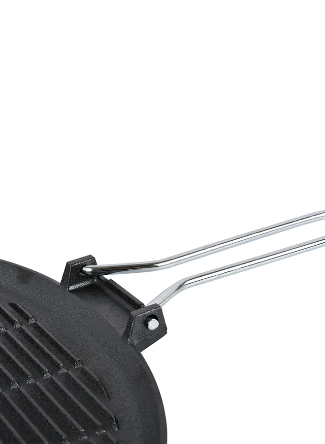 Prestige Cast Iron Oval Char Griller Black 35cm