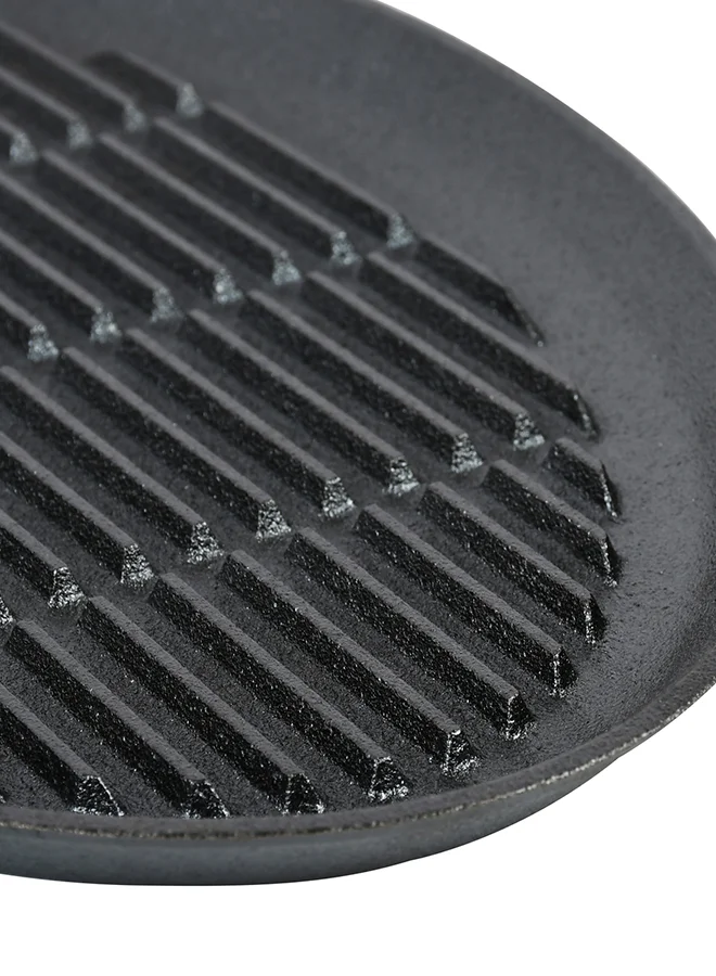 Prestige Cast Iron Oval Char Griller Black 35cm