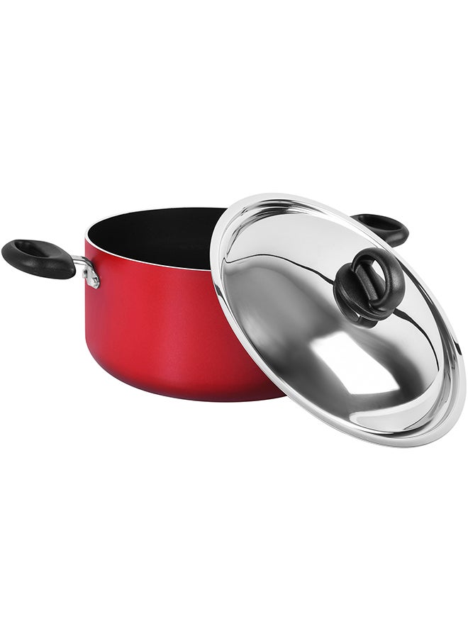 22-Piece Complete Kitchen Cookware Set Red ‎33.6 x 61.4 x 36.2cm