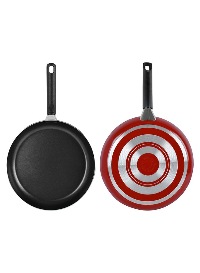 Prestige 3-Piece Classicique Set Cassarole + Frypan Red 24+26cm  - Image 5