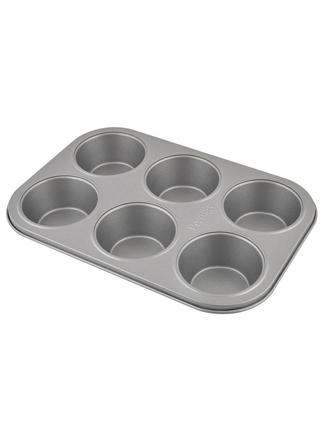Prestige Muffin Pan 6-Cups Grey 29x18.2x3cm  - Image 4