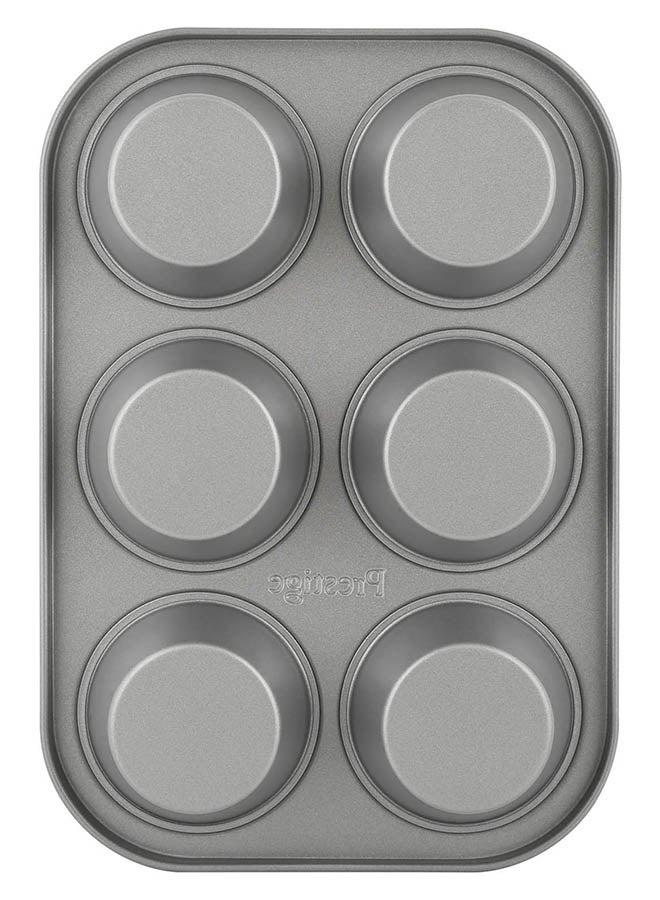 Prestige Muffin Pan 6-Cups Grey 29x18.2x3cm  - Image 5