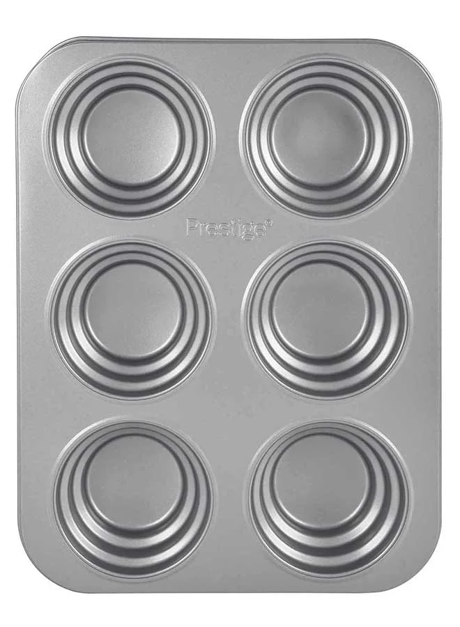 Prestige Bakemaster 2 Circle Cakelette Pan Chrome 0.6cm
