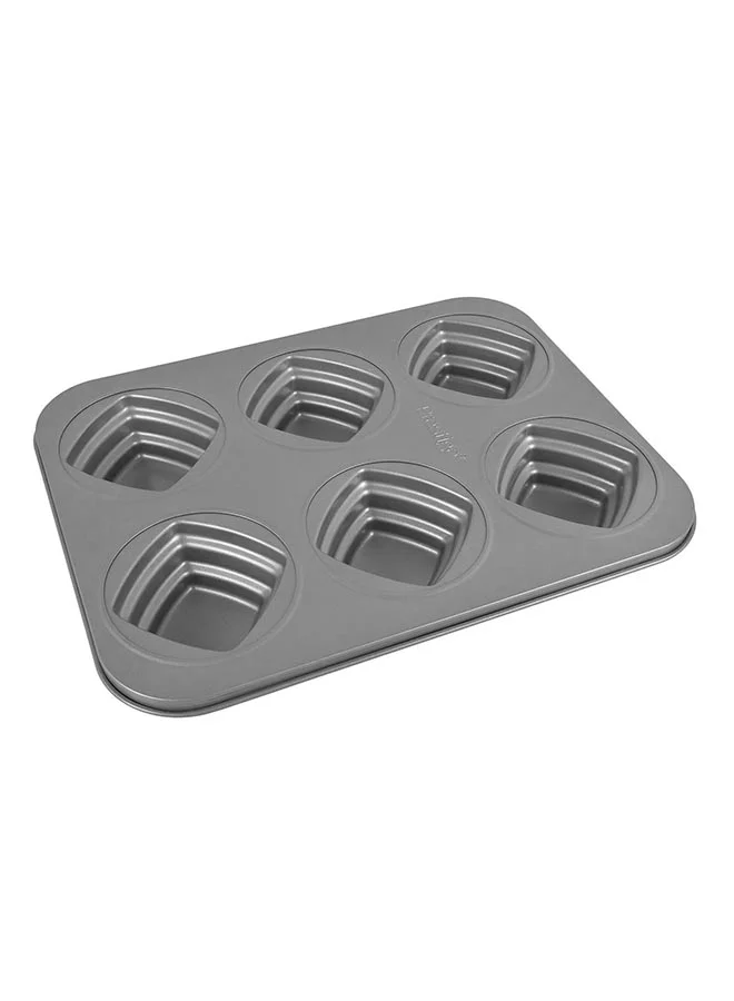 Prestige Bakemaster 2 Square Cakelette Pan Silver 34.6 x 26.2 x4.5cm