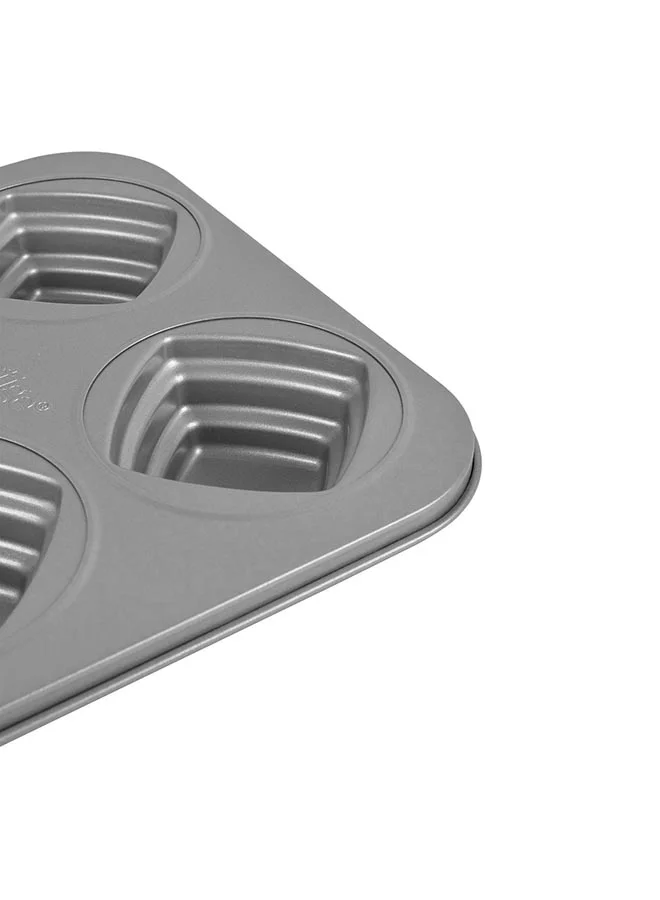 Prestige Bakemaster 2 Square Cakelette Pan Silver 34.6 x 26.2 x4.5cm