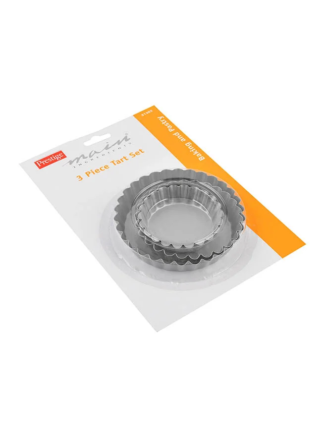 Prestige 3-Piece Tart Set Silver