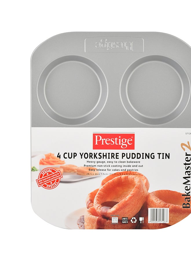 Prestige 4-Cup Yorkshire Pudding Tin Chrome  - Image 2