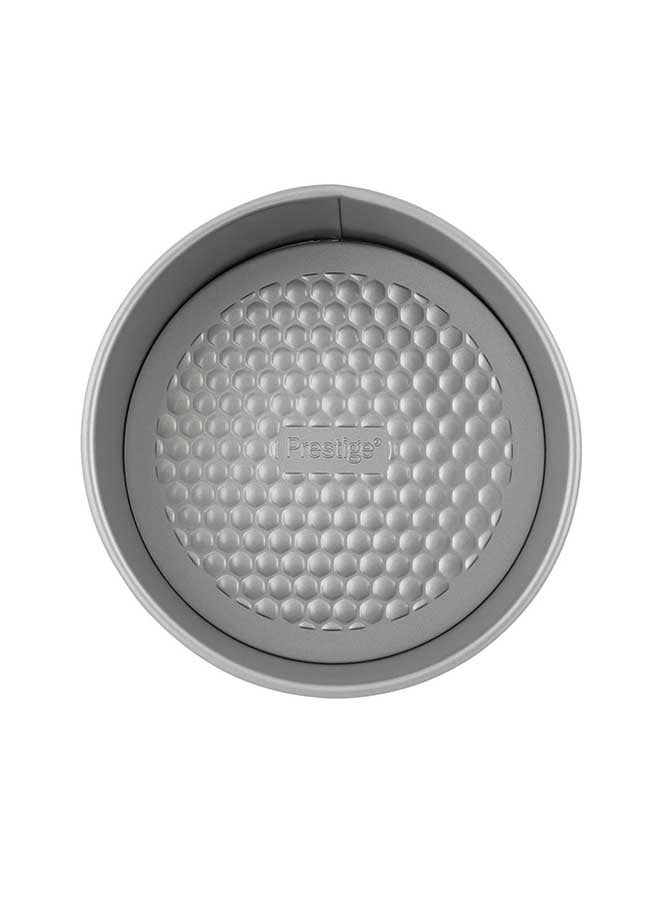 Prestige Loose Base Cake Tin Silver 8inch - Image 1