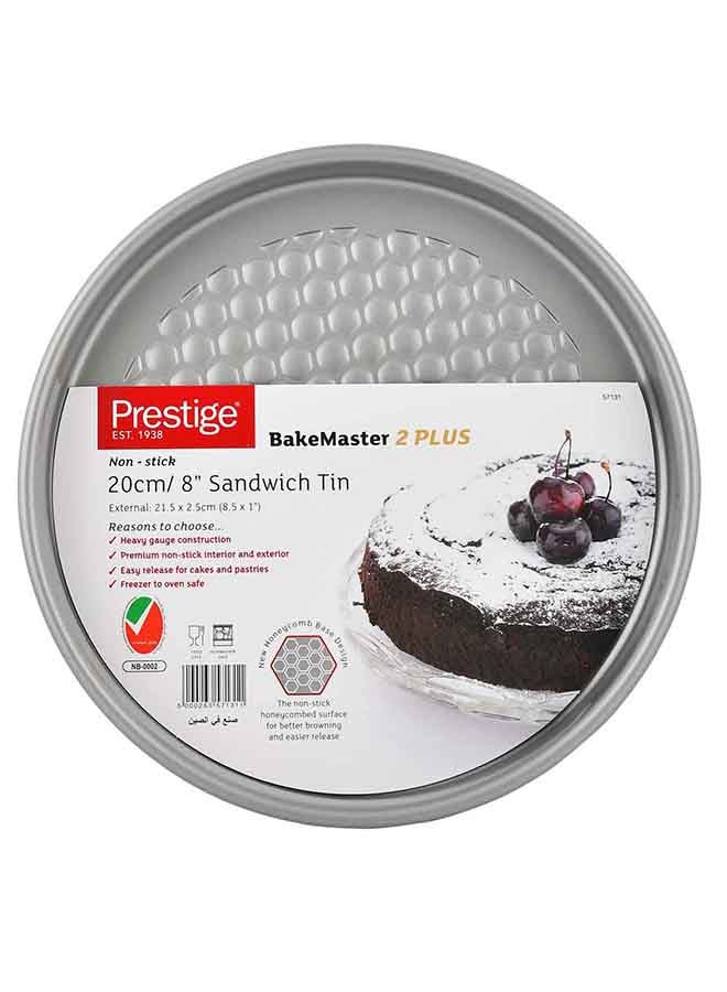 Prestige Sandwich Tin Cake Mold Chrome 20cm  - Image 2
