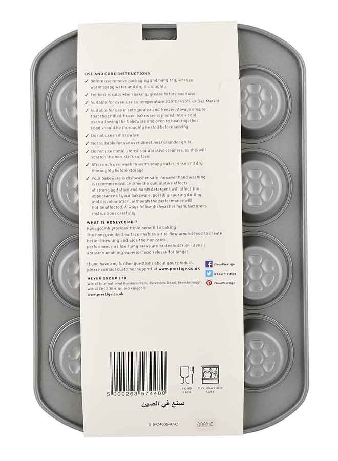Prestige 12-Cup Mini Muffin Tin Chrome 29.9x20x2.2cm  - Image 3