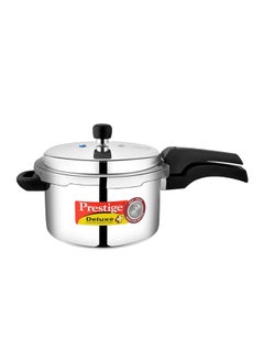 Prestige Deluxe Popular Pressure Cooker With Lid, Precision Weight Valve Silver 5Liters  - Image 2