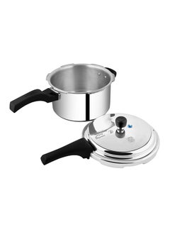 Prestige Deluxe Popular Pressure Cooker With Lid, Precision Weight Valve Silver 5Liters  - Image 3
