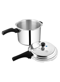 Prestige Aluminum Deluxe Plus Gas And Induction Compatible Pressure Cooker With Lid Silver 10Liters  - Image 3