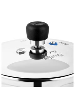 Prestige Aluminimum Premium Quality Deluxe Senior Non-Stick Pressure Cooker With Outer Lid Silver Silver 6Liters  - Image 5