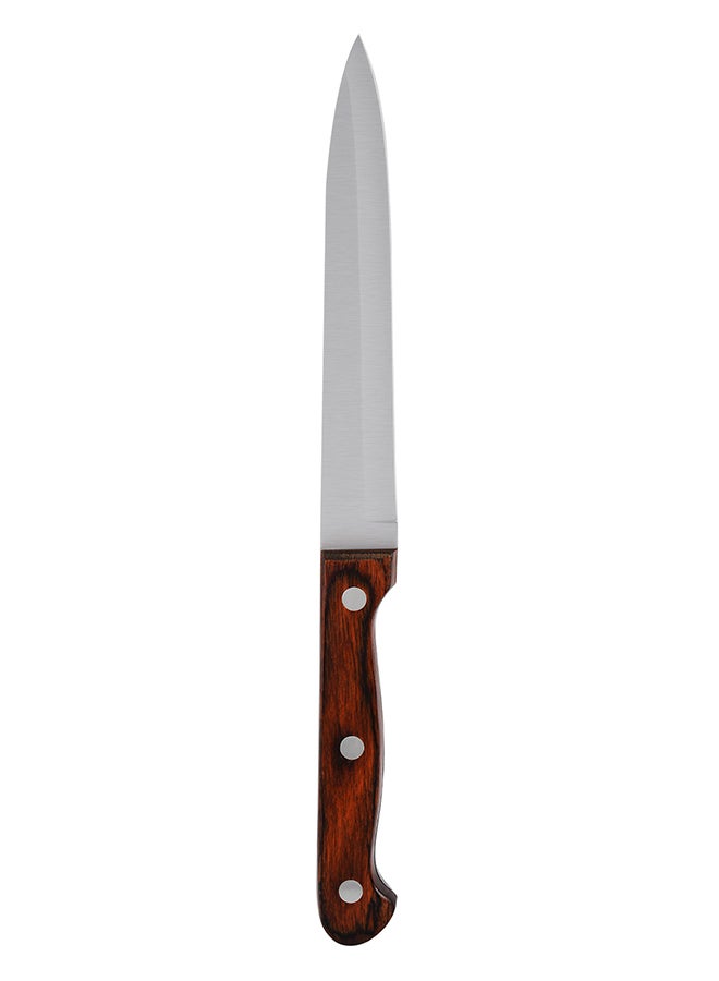 Prestige - Utility Knife Silver/Brown 12.5cm - Image 1