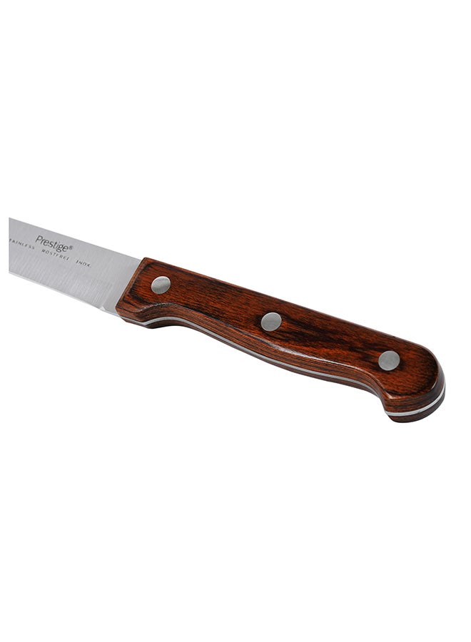 Prestige - Utility Knife Silver/Brown 12.5cm - Image 1