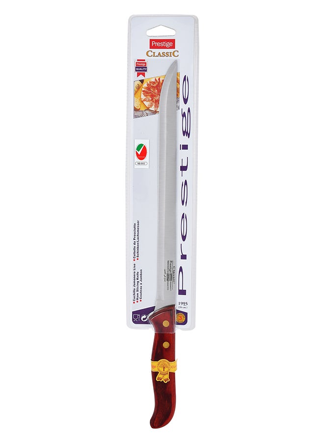 Prestige Salmon Knife Silver/Brown 26cm - Image 1
