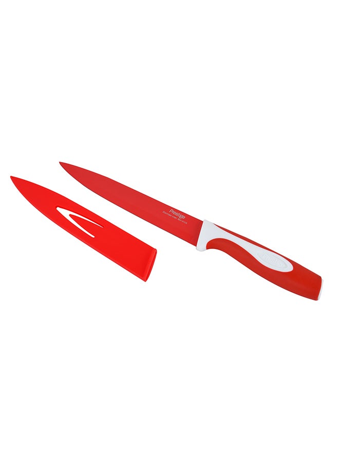 Prestige Carver Knife Red/White 20cm  - Image 5