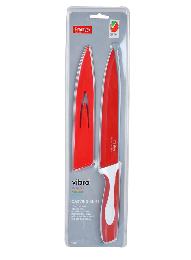 Prestige Carver Knife Red/White 20cm  - Image 1