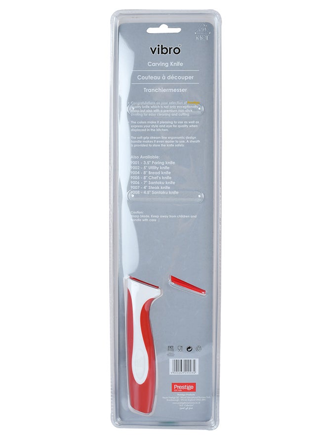 Prestige Carver Knife Red/White 20cm  - Image 2