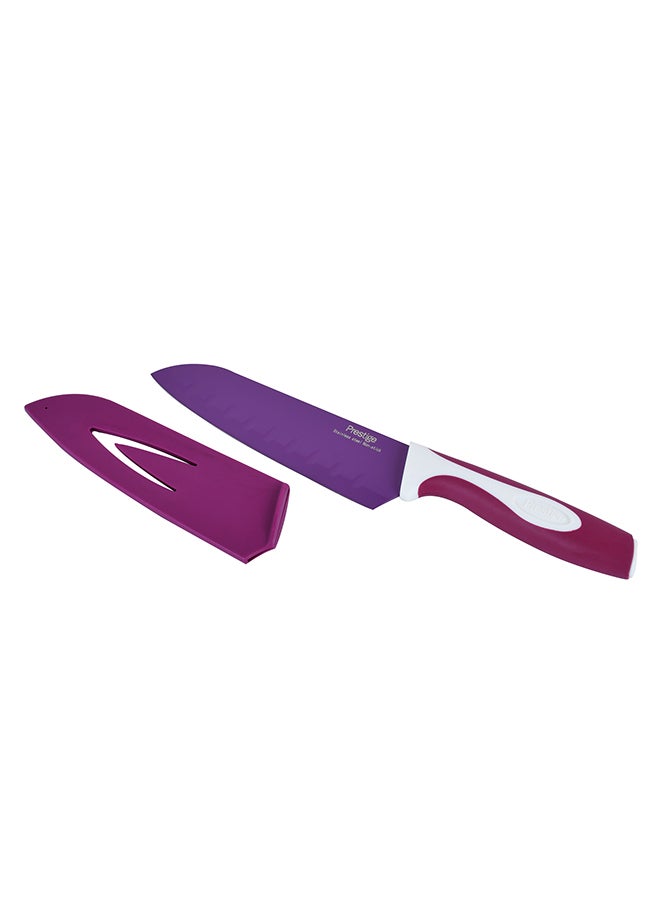 Prestige Santoku Knife Purple 17.5cm  - Image 4