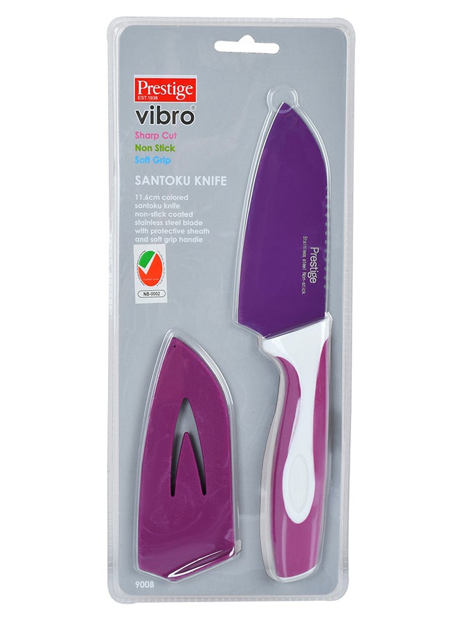 Prestige Santoku Knife Purple/White 11.6cm  - Image 1