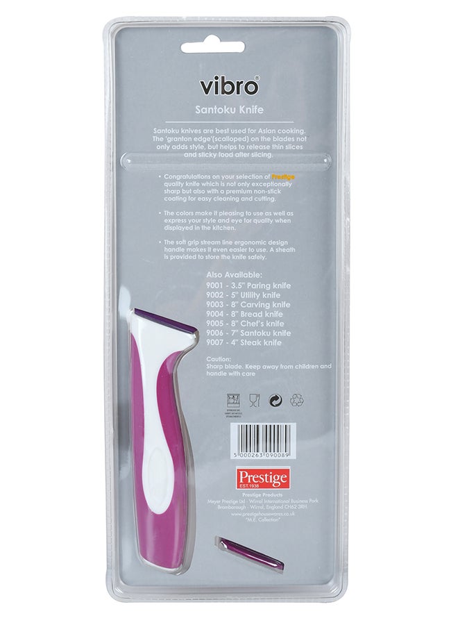 Prestige Santoku Knife Purple/White 11.6cm  - Image 2