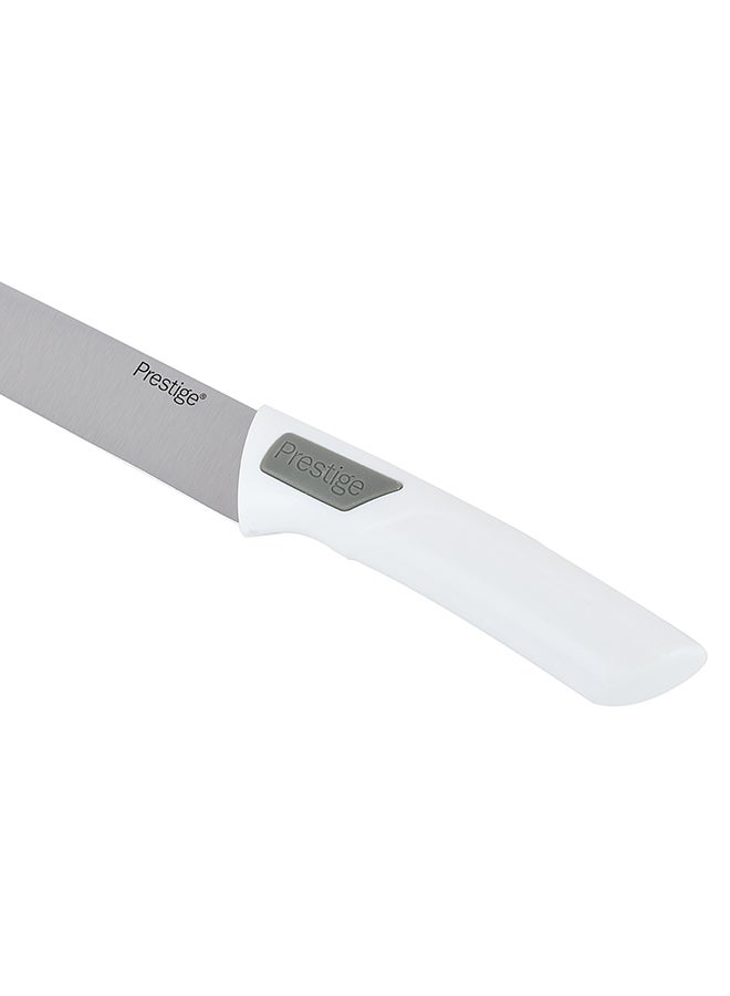 Prestige - Plastic Basic Advanced 20Cm/8In Slicer Knife, Pr46106, White Silver 8inch - Image 1
