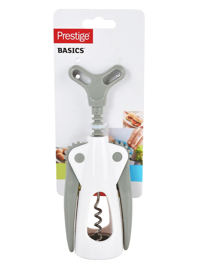 Prestige Plastic Winged Corkscrew Grey/White 24x8.8x1.2cm