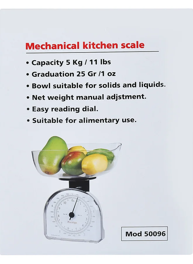 Prestige Kitchen Scale White 5kg