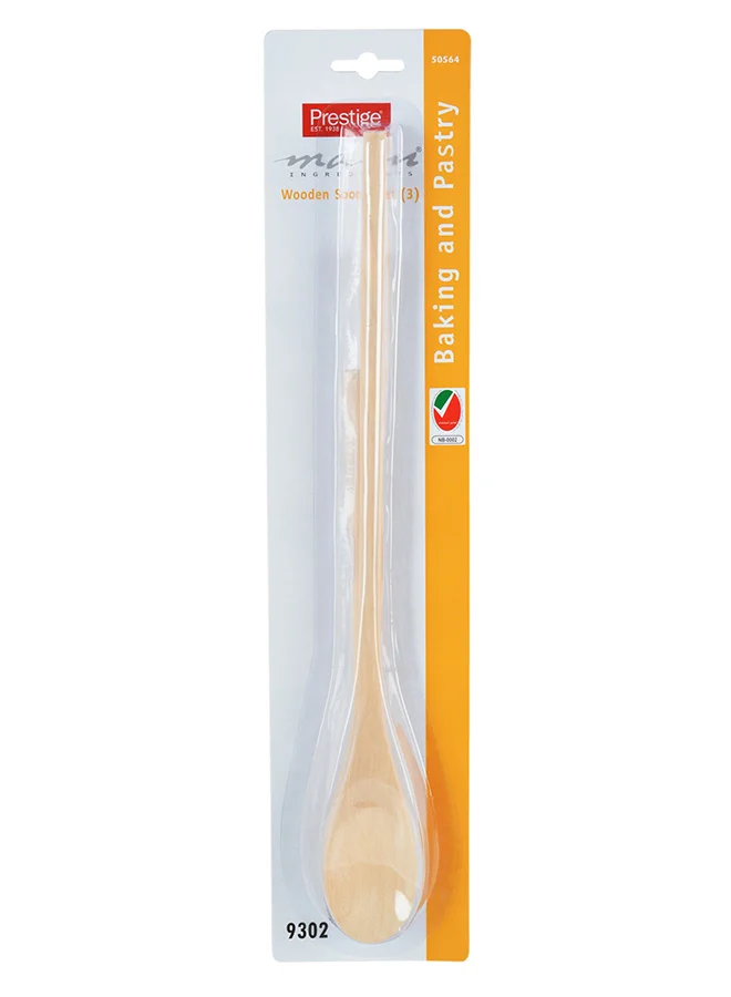 Prestige Wooden Spoon Set 50564 Brown