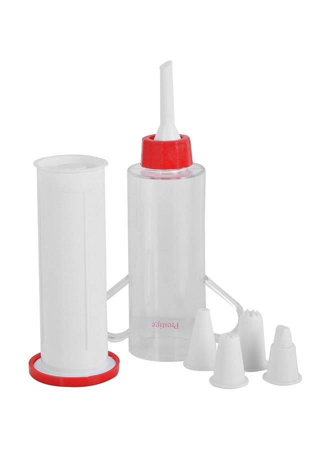 Prestige - 5-Nozzle Icing Set White/Red - Image 1