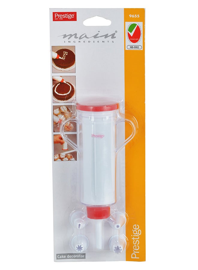 Prestige - 5-Nozzle Icing Set White/Red - Image 1