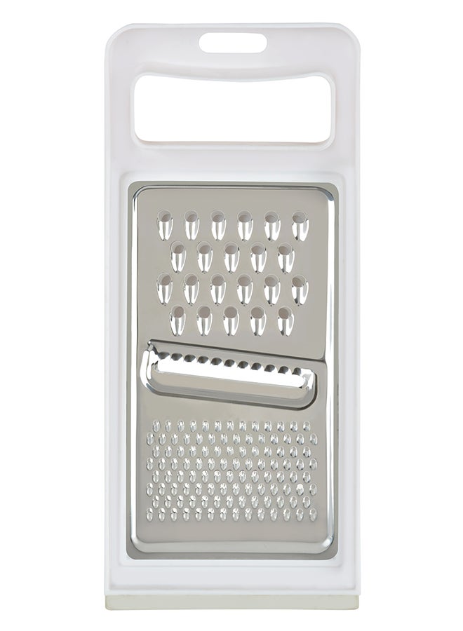 Prestige 3-Way Flat Grater Silver/White 5x5x4cm  - Image 2
