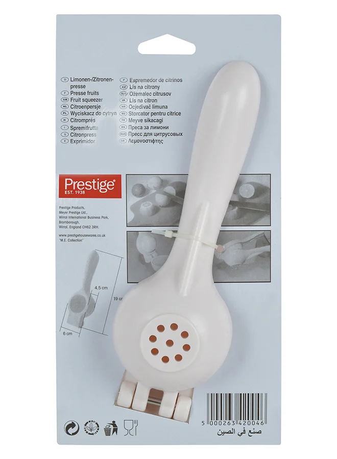 Prestige Lemon Squeezer White 19cm