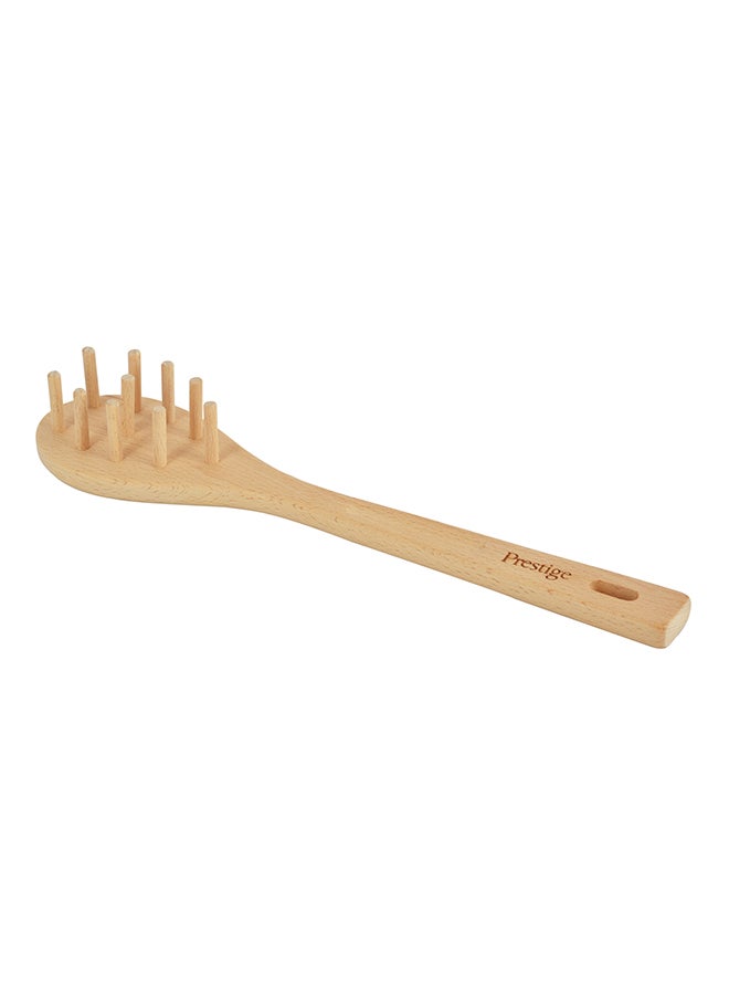 Prestige Wooden Noodle Spoon Natural One Size  - Image 2