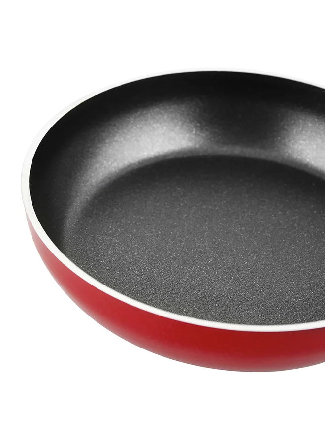 Prestige Stainless Steel Non Stick Mini Fry Pan With Bakelite Handle Red 12cm