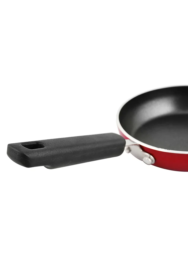 Prestige Stainless Steel Non Stick Mini Fry Pan With Bakelite Handle Red 12cm