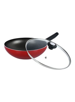 Prestige Classique Covered Wok Glass Lid Red 30cm  - Image 2