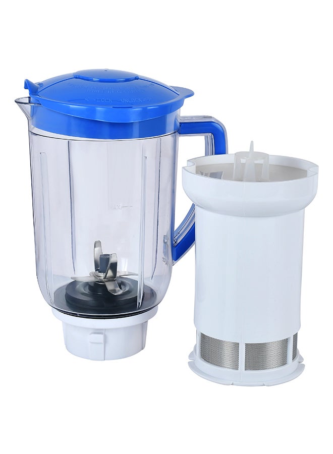 Preethi - Blue Leaf Platinum Mixer Grinder 750.0 W | Multifunctional Grinder with Stainless Steel Jars & Blades 750 W MG-139/09 White/Blue/Clear - Image 1